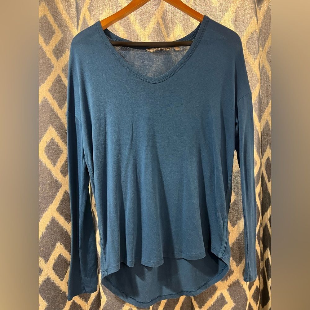 Athleta Cloudlight Relaxed Top Peacock Size XS OVERSIZED